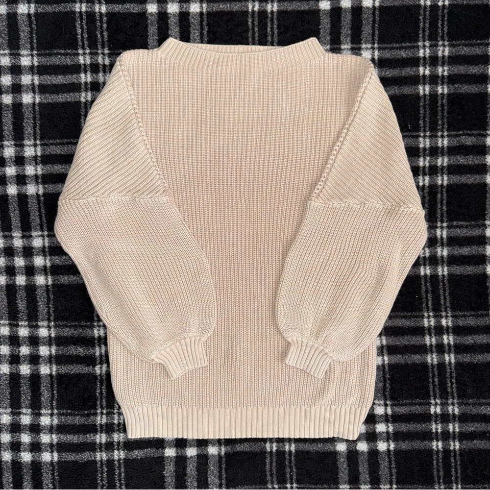 Mazik Beige Knit Pullover Sweater